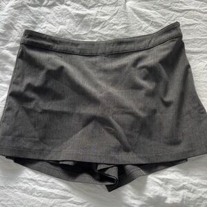 Princess Polly Charcoal Gray Skort